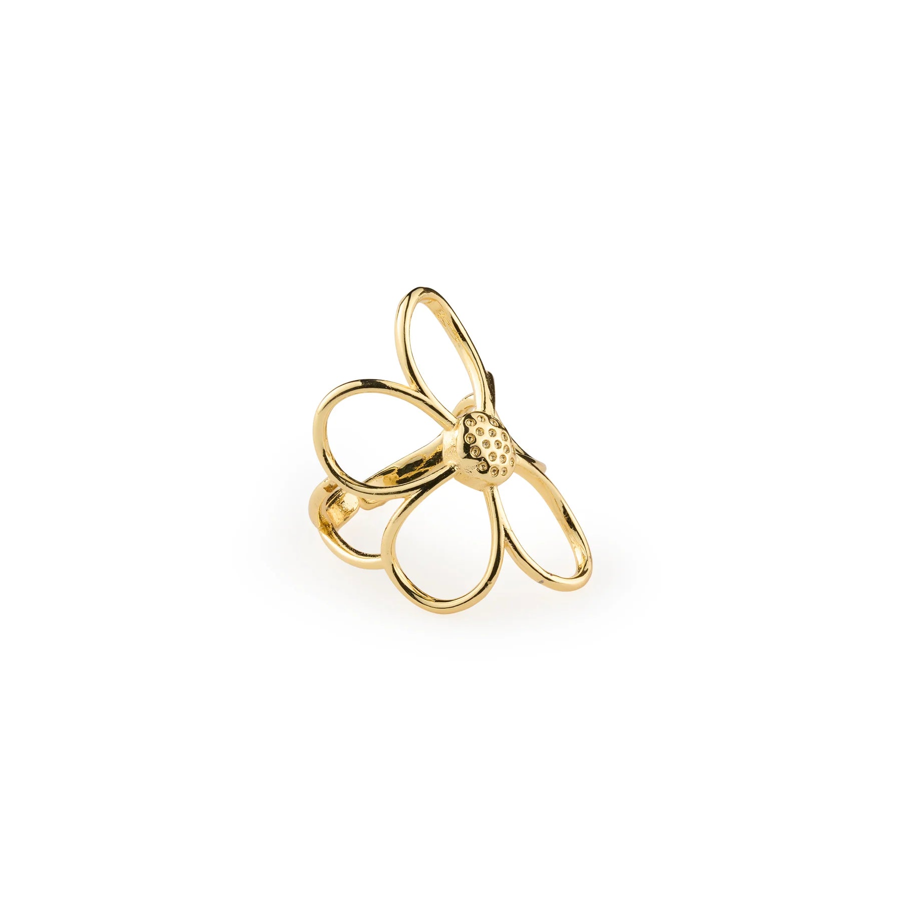 Anillo con forma de flor