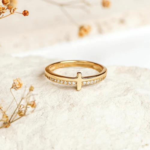 Anillo bañado en oro siempre juntas