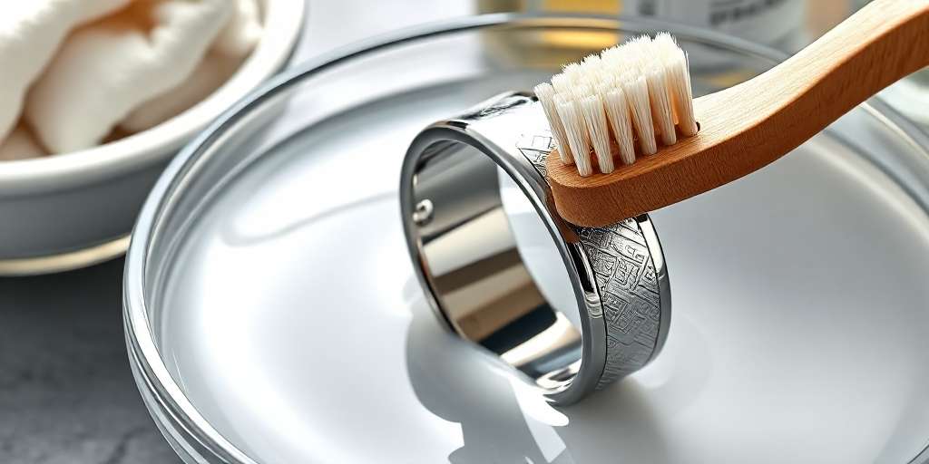 Limpieza anillos de acero inoxidable