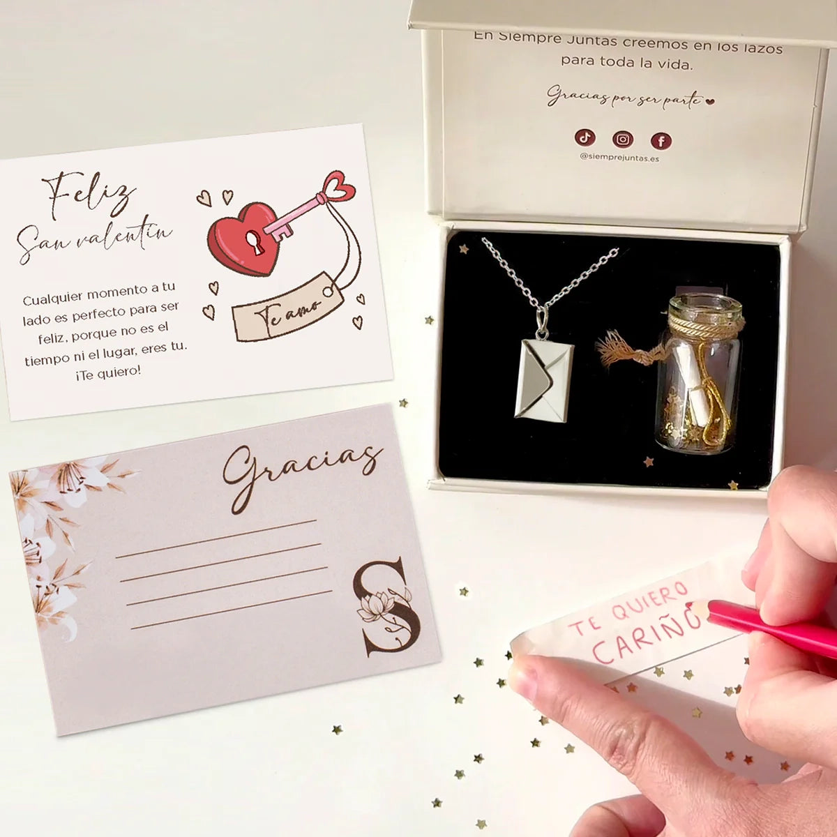 Collar Carta de Amor + Frasco de los sueños