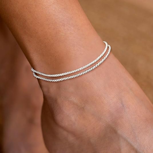 Elegante pulsera de tobillo para mujer