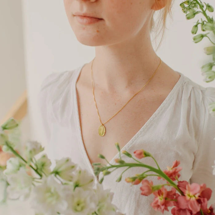 Collar Flor de Nacimiento + Frasco de los sueños