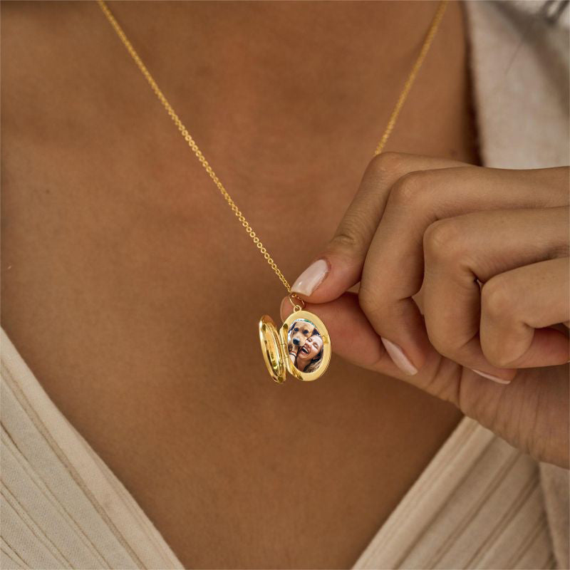 Collar Relicario Mi Mundo Eres Tú + Dije + Frasco de los sueños