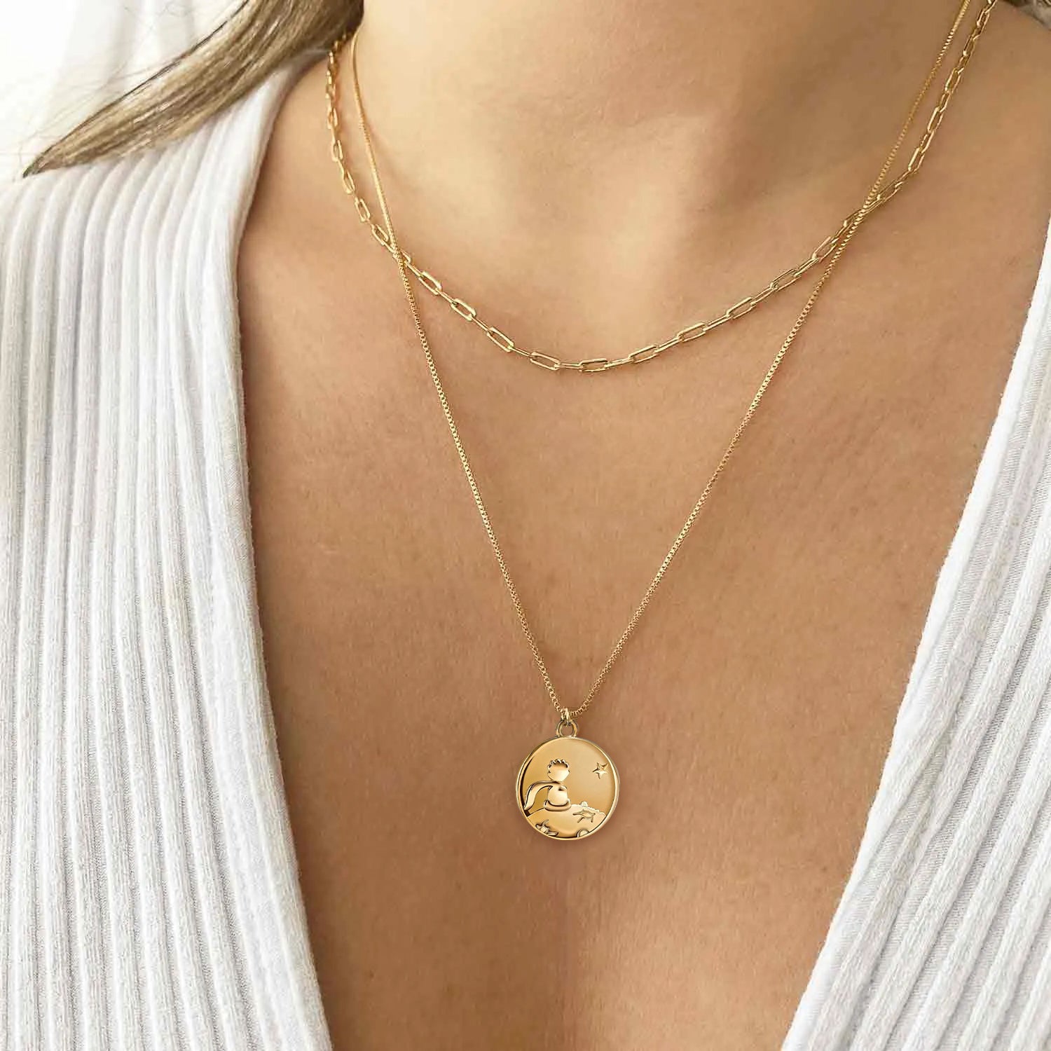 Collar relicario del Principito + Frasco de los sueños