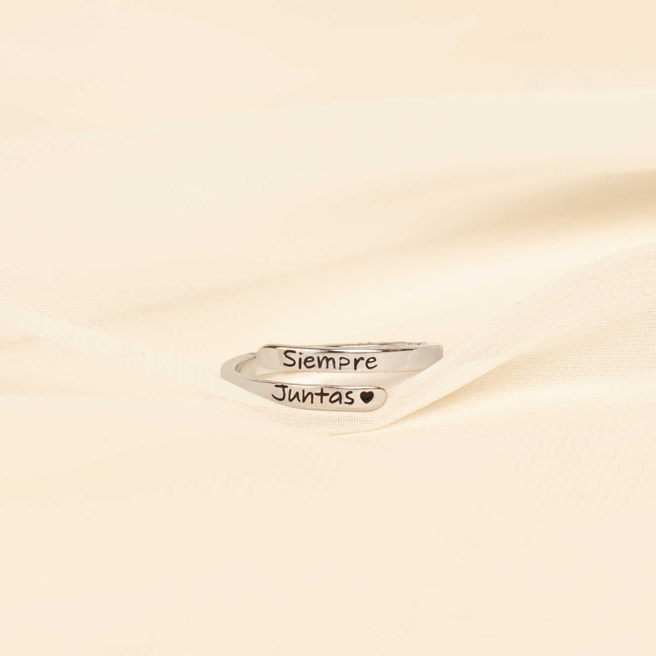 Set de 3 Anillos "Siempre Juntas" + Frasco de los sueños