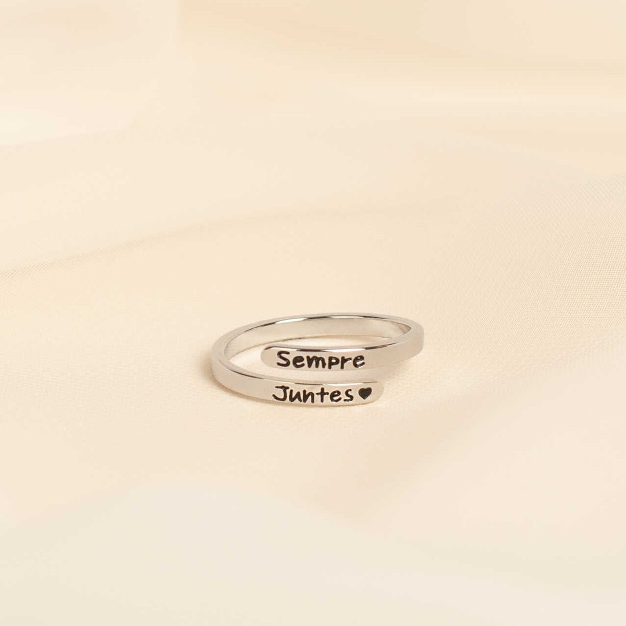 2 Anillos "Sempre juntes" (Catalán/Valenciano) + Frasco de los Sueños