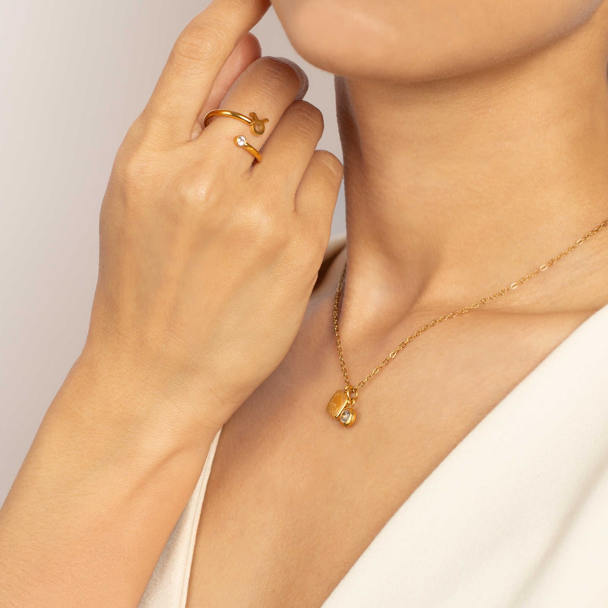 Set Collar + Anillo Cosmos + Frasco de los sueños