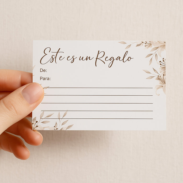 Tarjeta “Este es un regalo”